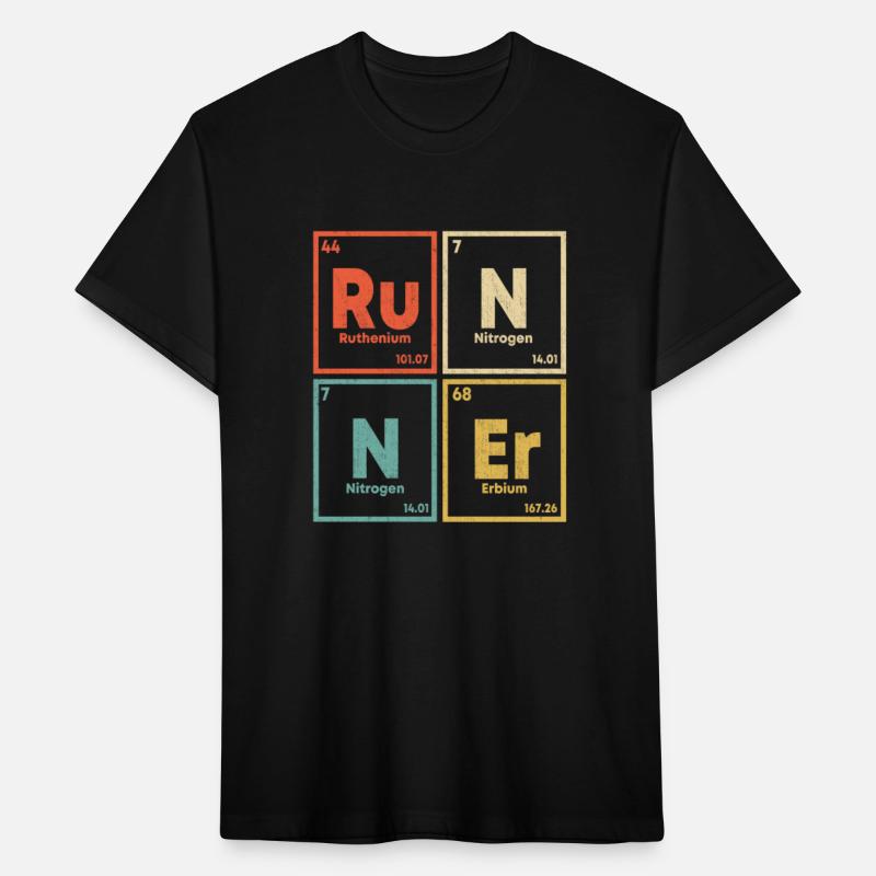 Runner Periodic Table Marathon Runners Science