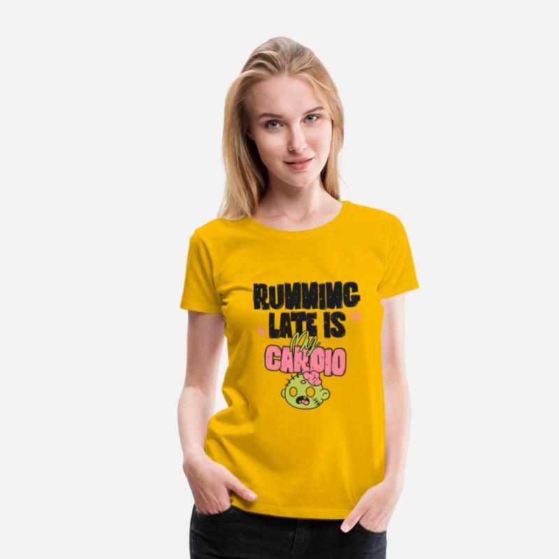 Running Late Is My Cardio | Funny Zombie Shirt