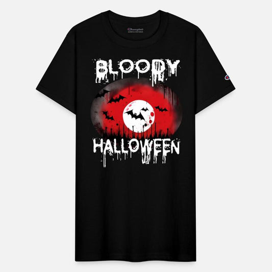 scary outfit costume bat saying Bloody Halloween