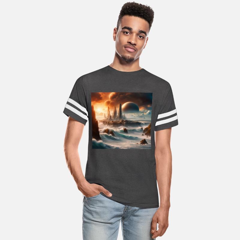 Sci-FI Futuristic Alien Planet Landscape