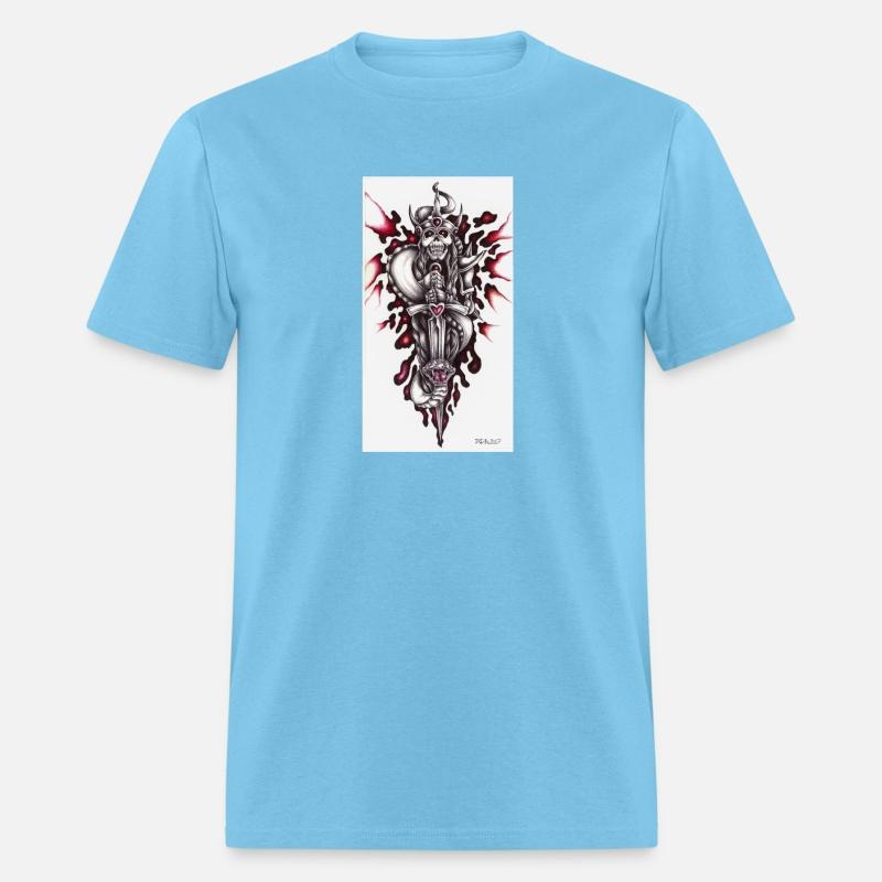 Scull with sword and snake