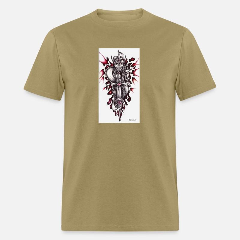 Scull with sword and snake