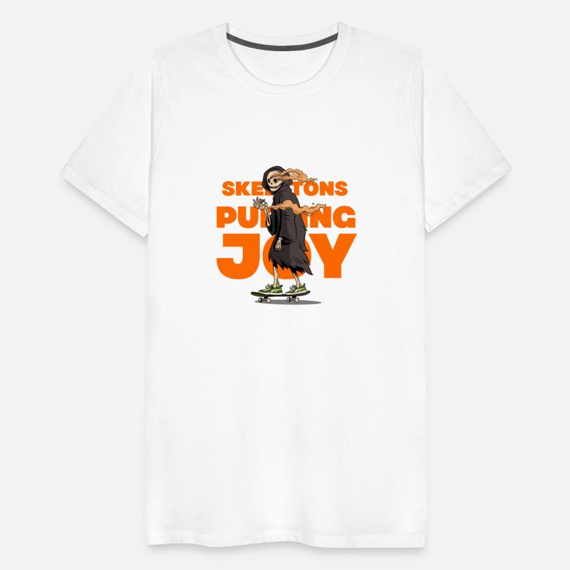 Skeleton Puffing Joy Funny Halloween