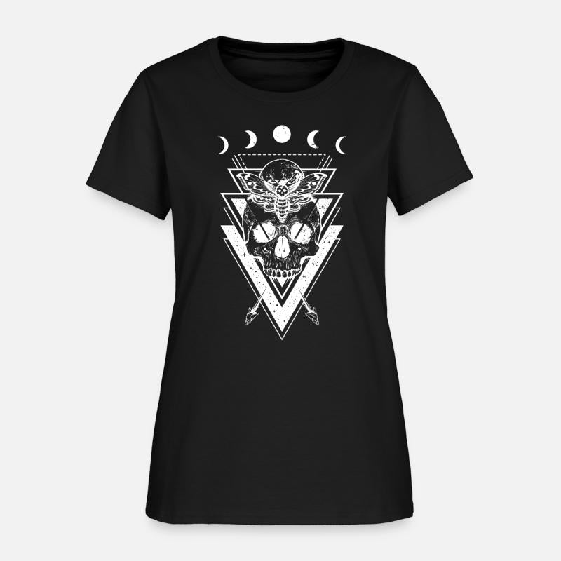 Skull - Occult Goth Moon Phases