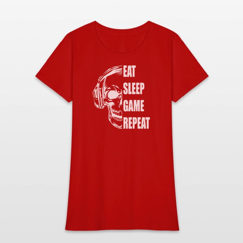 Skull Gaming Motif with Playful Typography