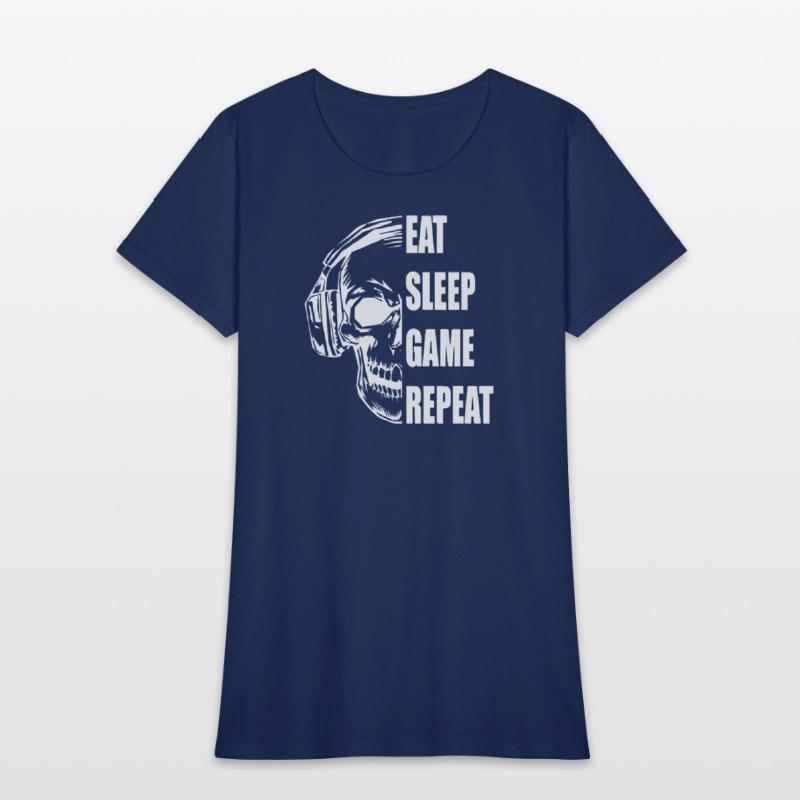 Skull Gaming Motif with Playful Typography