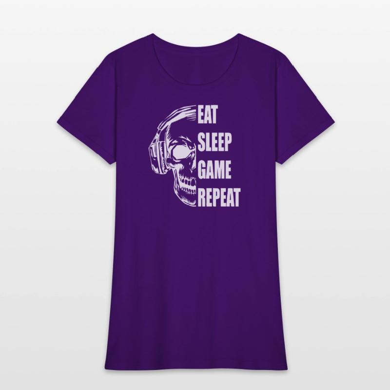 Skull Gaming Motif with Playful Typography