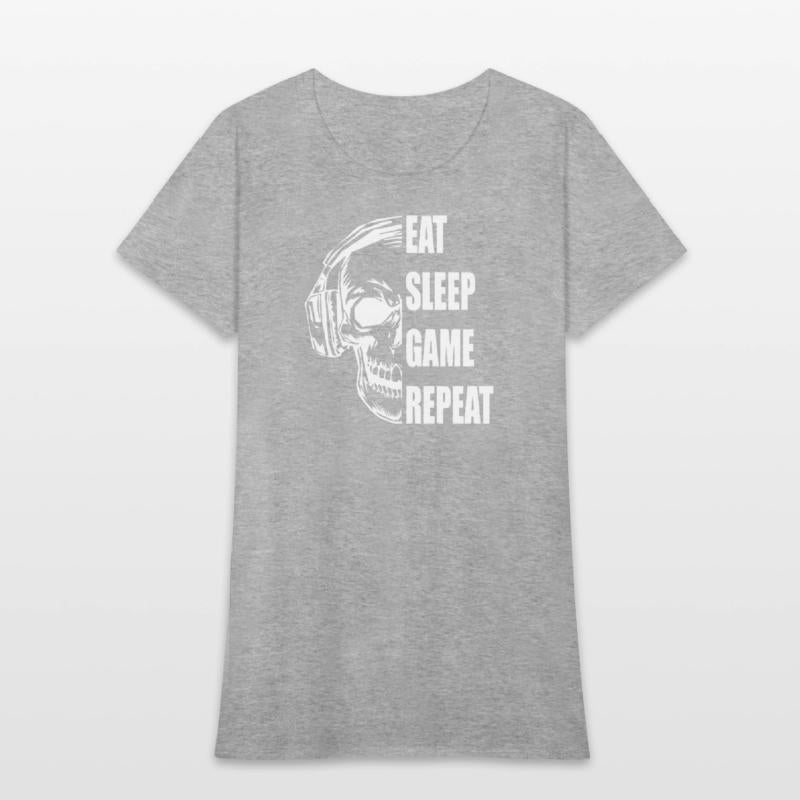 Skull Gaming Motif with Playful Typography