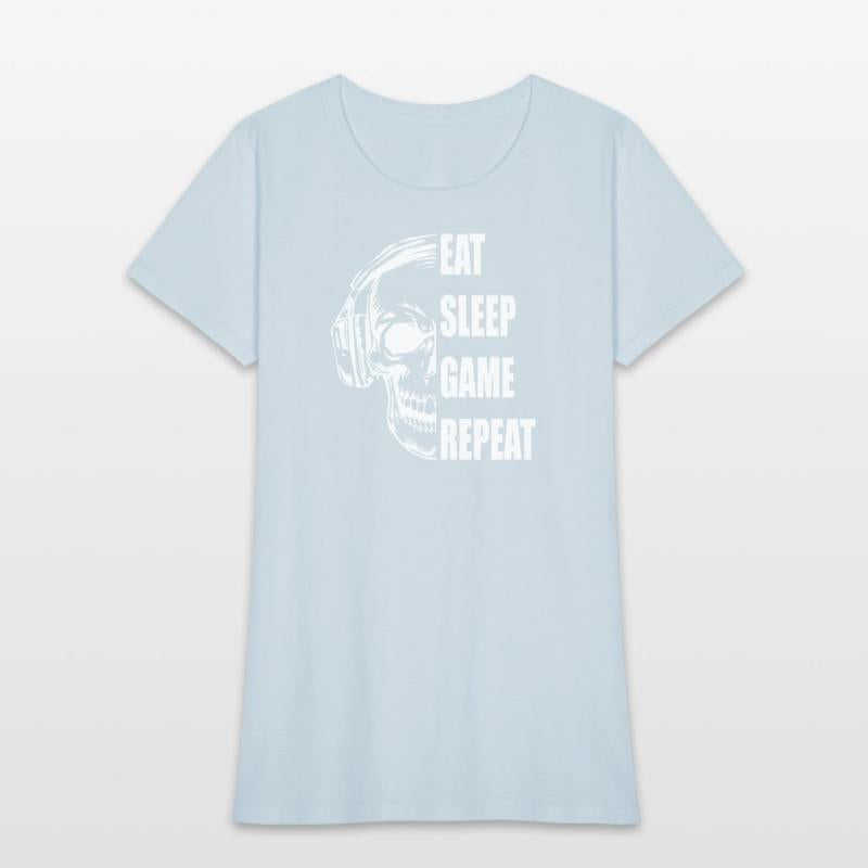 Skull Gaming Motif with Playful Typography