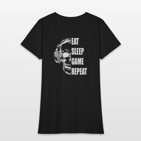 Skull Gaming Motif with Playful Typography