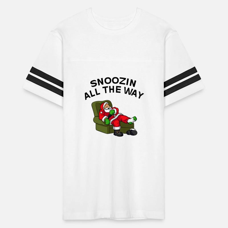 Snoozin All The Way Santa Christmas Apparel