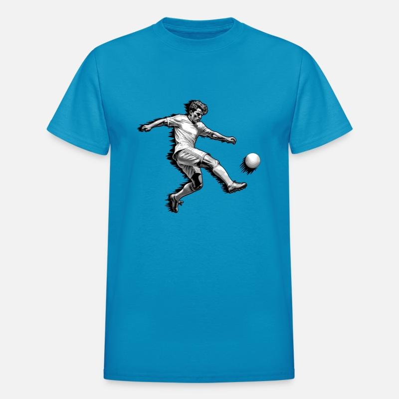 Soccer Football Kicker - grayscale - DIGITAL