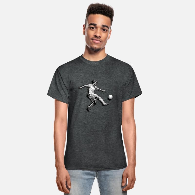 Soccer Football Kicker - grayscale - DIGITAL
