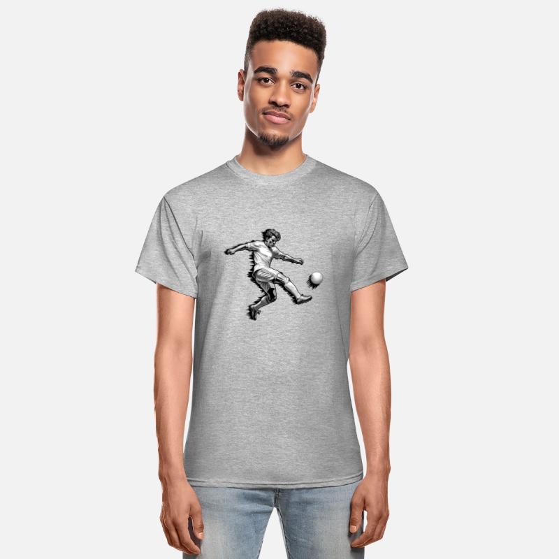 Soccer Football Kicker - grayscale - DIGITAL