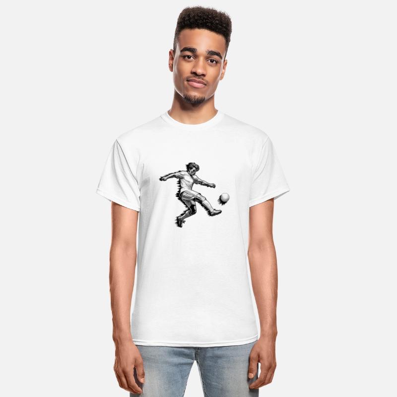 Soccer Football Kicker - grayscale - DIGITAL