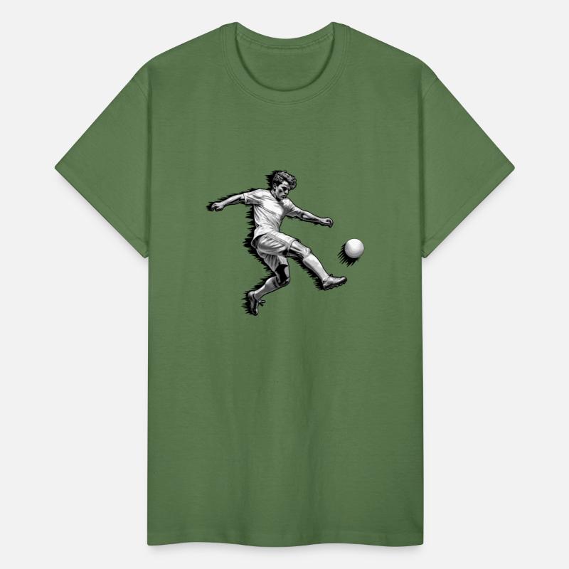 Soccer Football Kicker - grayscale - DIGITAL