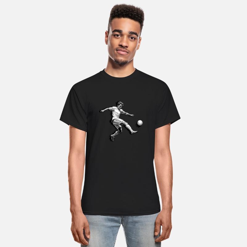 Soccer Football Kicker - grayscale - DIGITAL