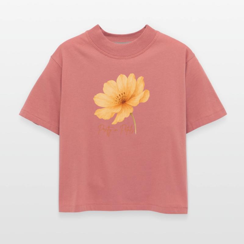 Soft Peach Floral with Handwritten Text