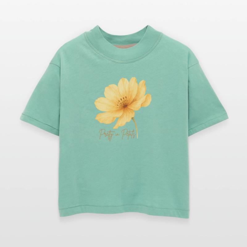 Soft Peach Floral with Handwritten Text