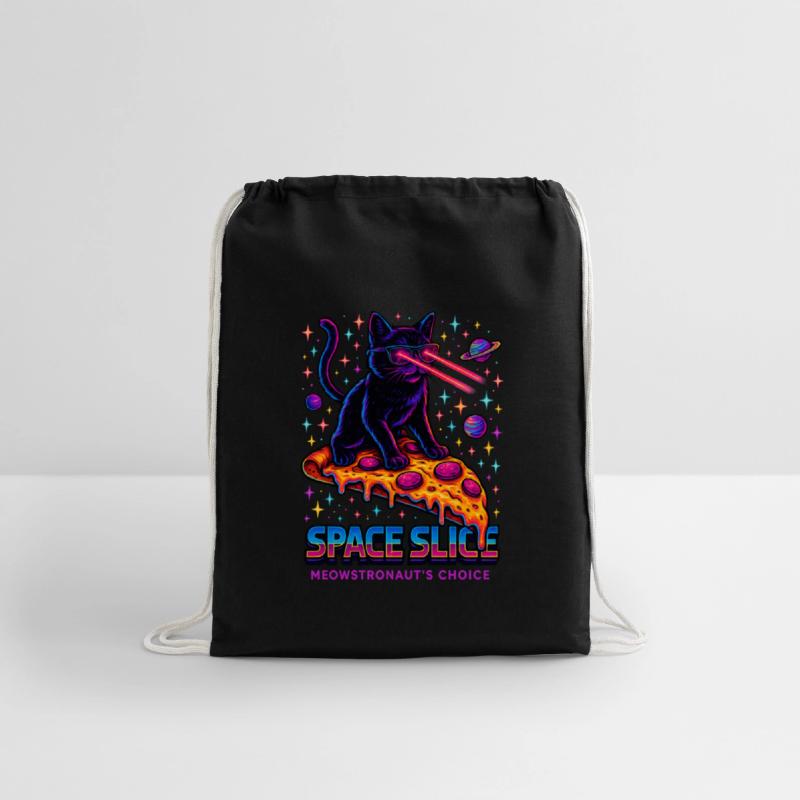 Space Slice – Neon Cat Pizza Universe