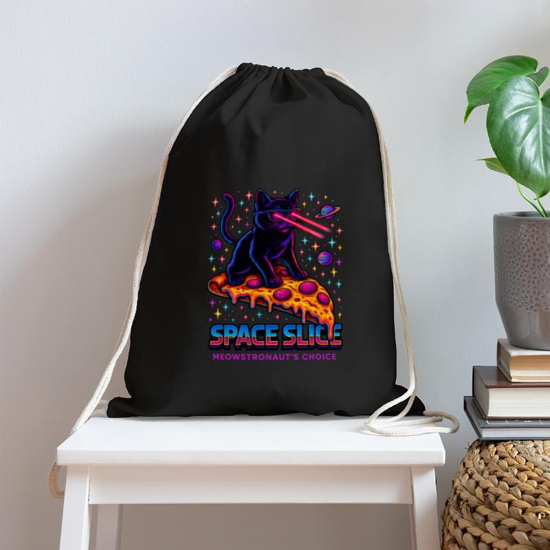 Space Slice – Neon Cat Pizza Universe