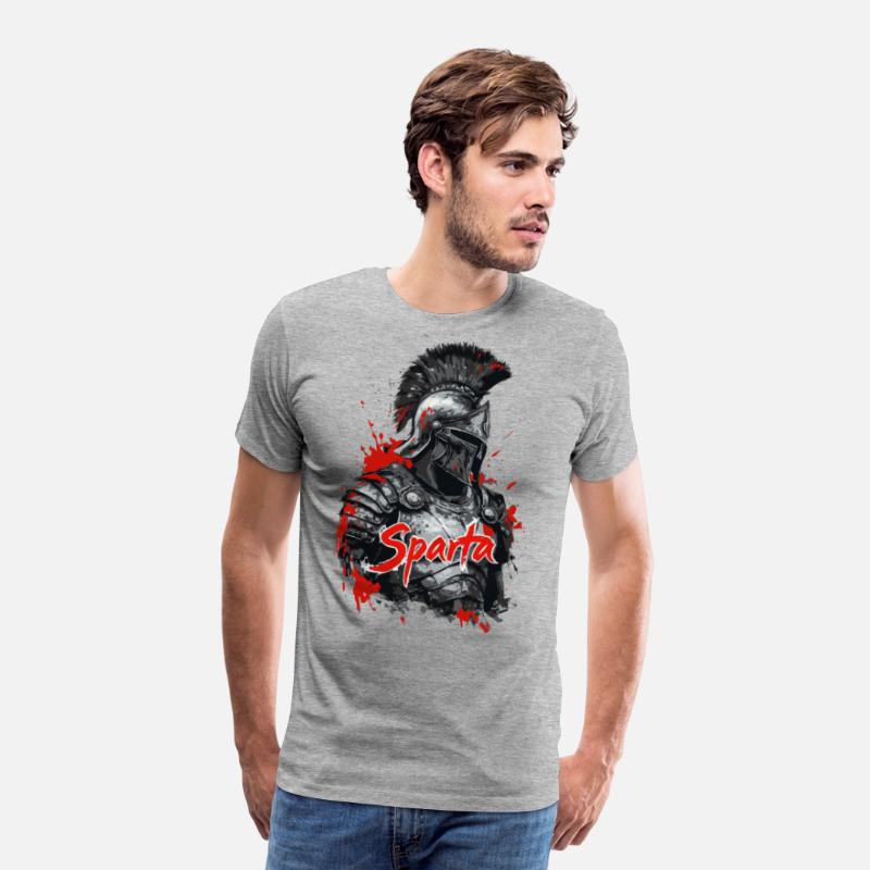 Spartan soldier in a splatter design