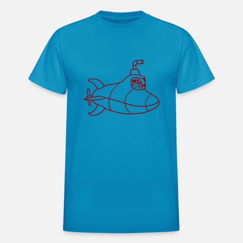 Submarine Bird Duck Captain Chick Cute Comic Fun