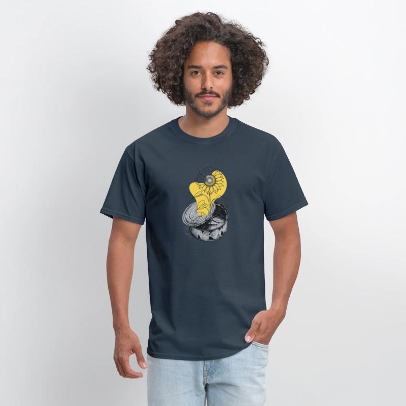Sunflower from Tin Can Shirt Bold Eco Message Tee
