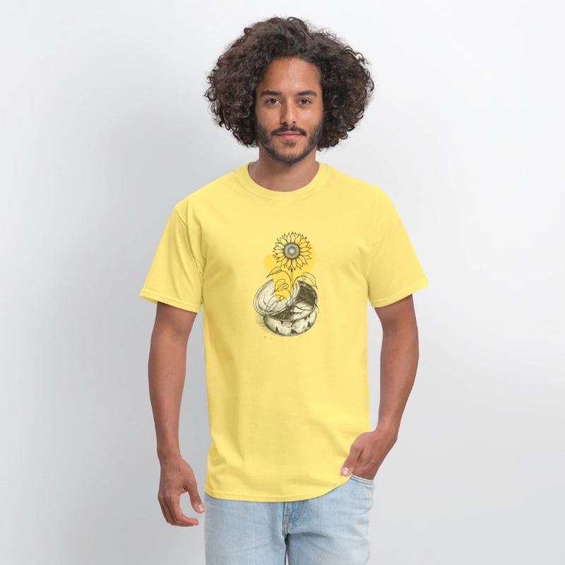 Sunflower from Tin Can Shirt Bold Eco Message Tee