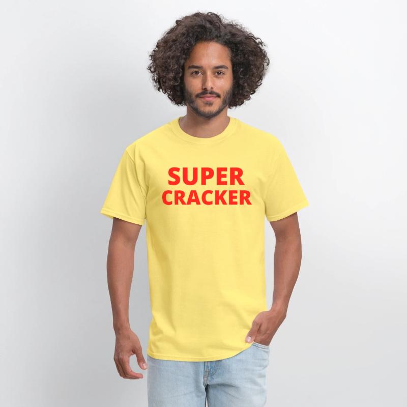 Super Cracker in red letters