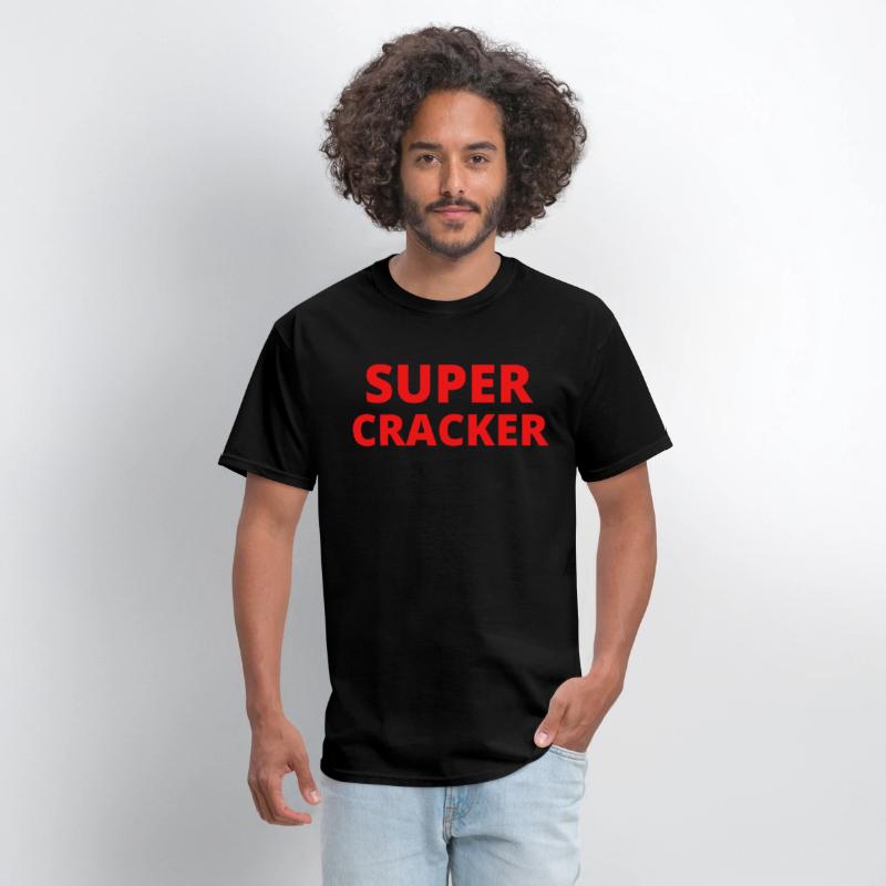 Super Cracker in red letters