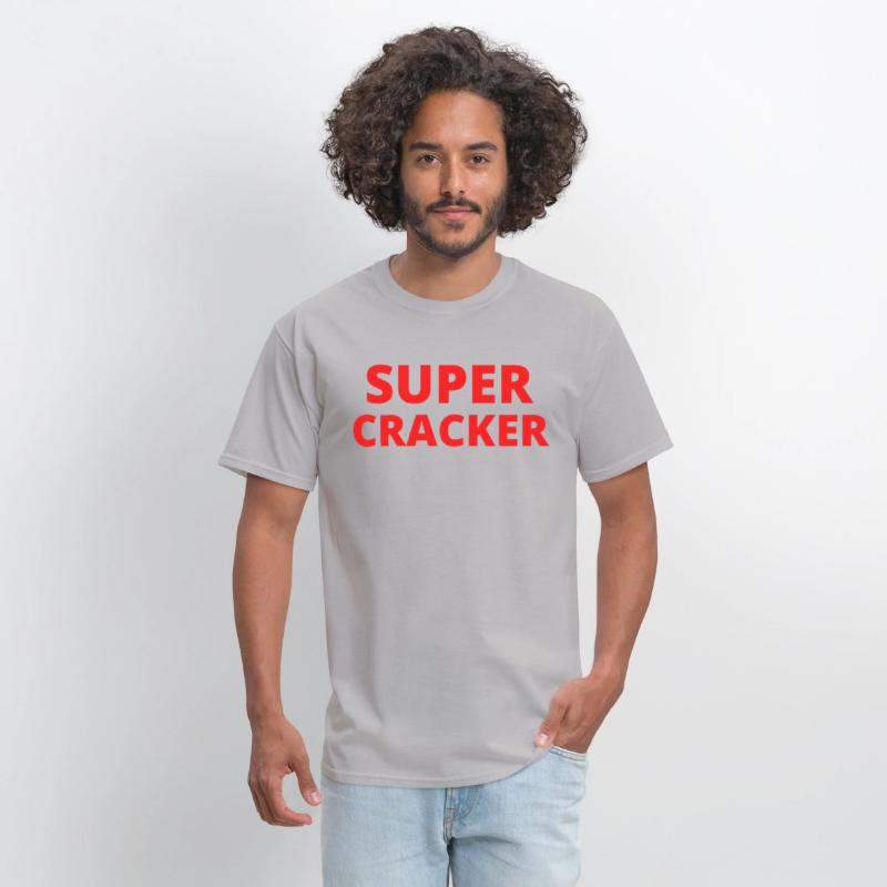 Super Cracker in red letters