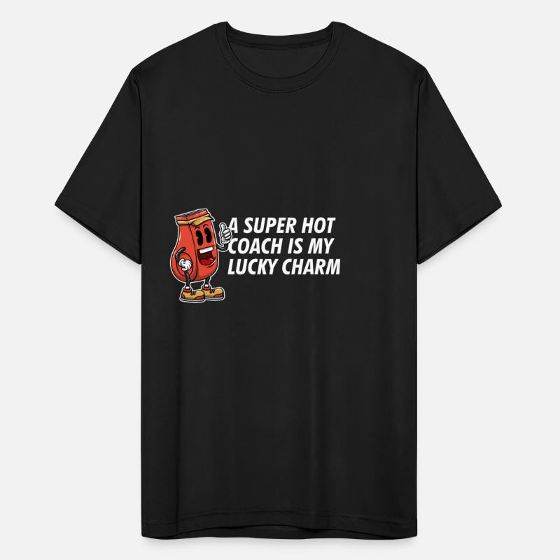 Super Hot Coach Is My Lucky Charm Funny Player Hum