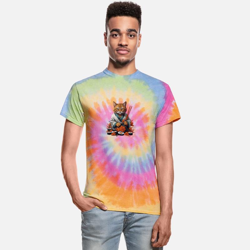 Sushi Cat's Pounce on the Plate Short tee