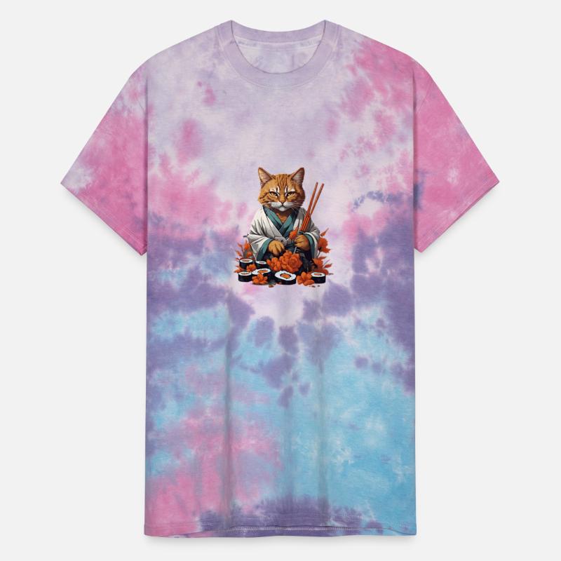Sushi Cat's Pounce on the Plate Short tee