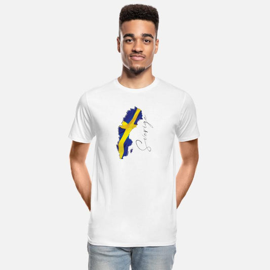 Sweden Flag in Sweden Map SE