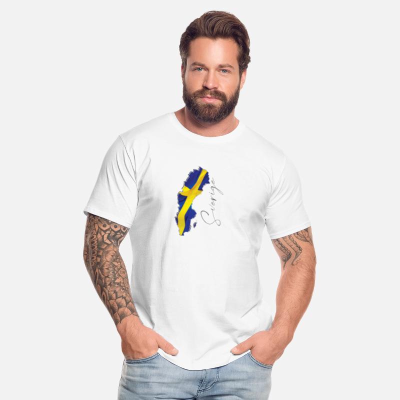 Sweden Flag in Sweden Map SE