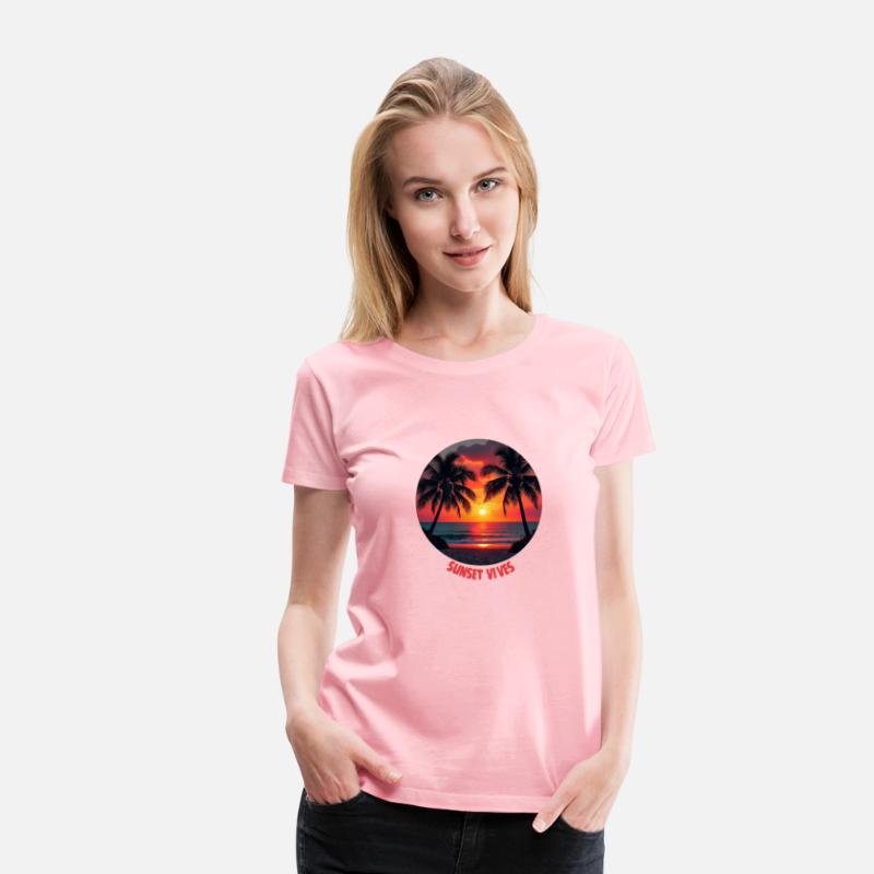 T-shirt With Sunset Vibes Paradise