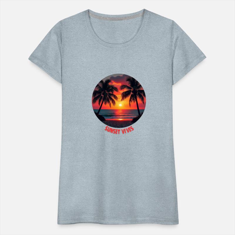 T-shirt With Sunset Vibes Paradise