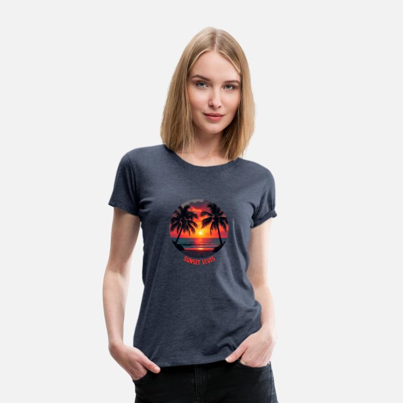 T-shirt With Sunset Vibes Paradise