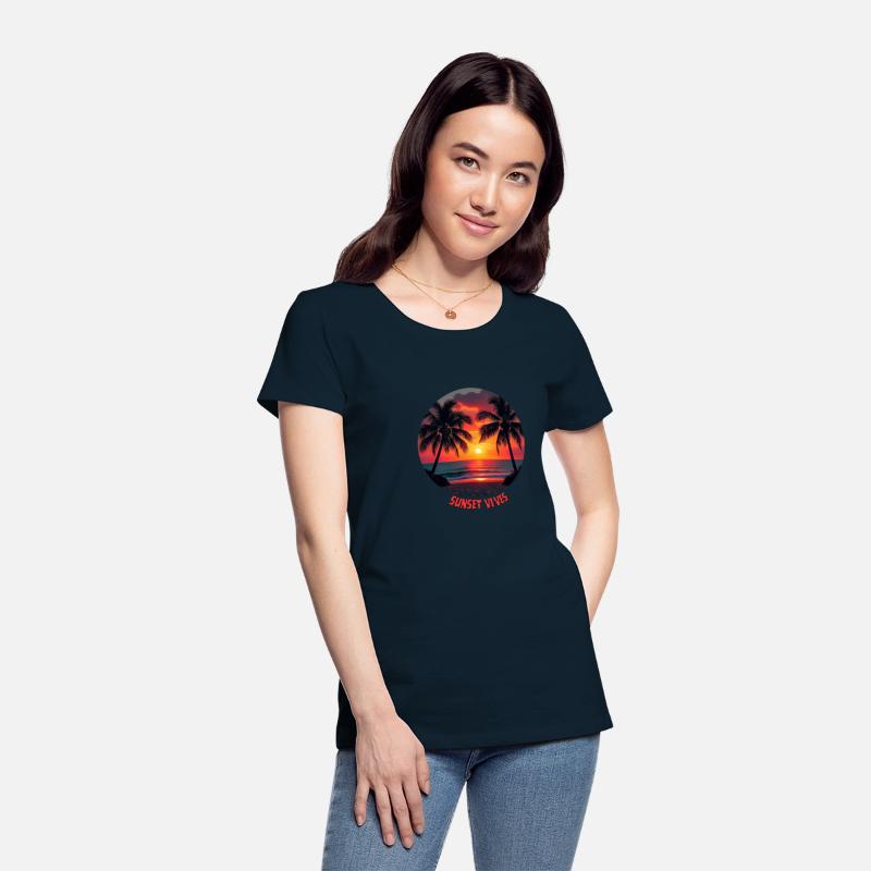 T-shirt With Sunset Vibes Paradise