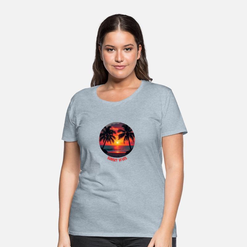 T-shirt With Sunset Vibes Paradise
