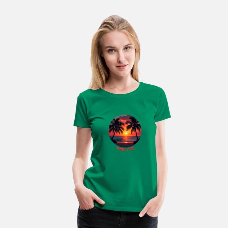 T-shirt With Sunset Vibes Paradise