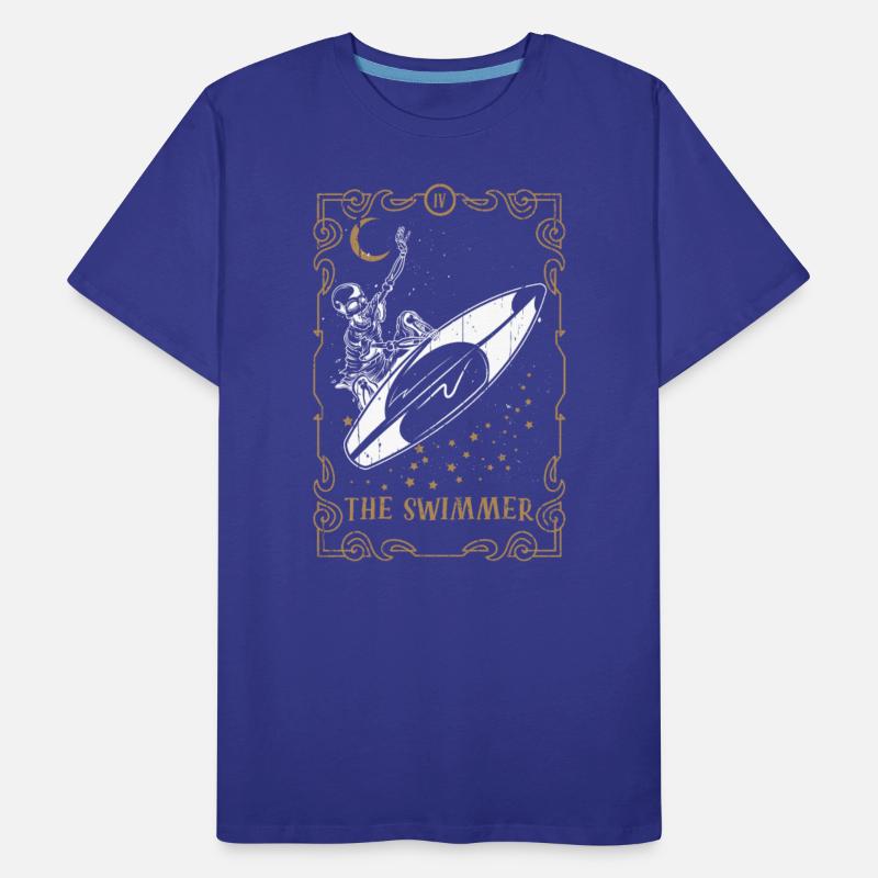 Tarot Card Occult Club Gothic Surfer Swimmer Surf