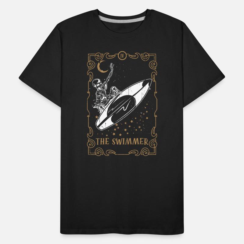 Tarot Card Occult Club Gothic Surfer Swimmer Surf