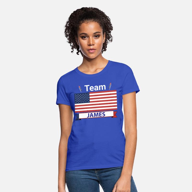 Team James USA American Flag Star Stripe