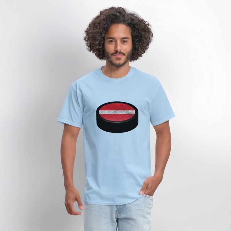 Team Latvia Hockey Puck