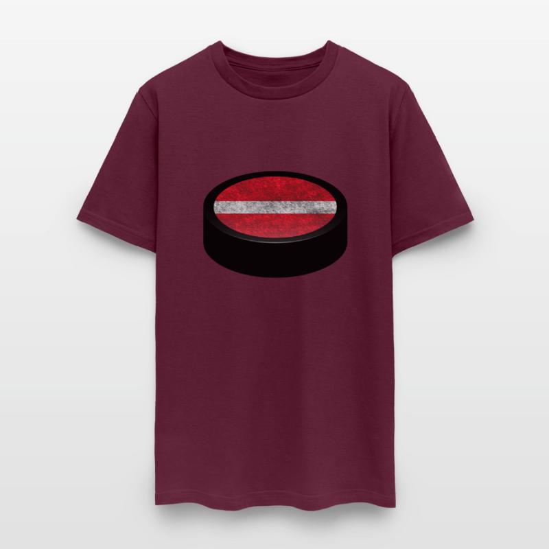 Team Latvia Hockey Puck