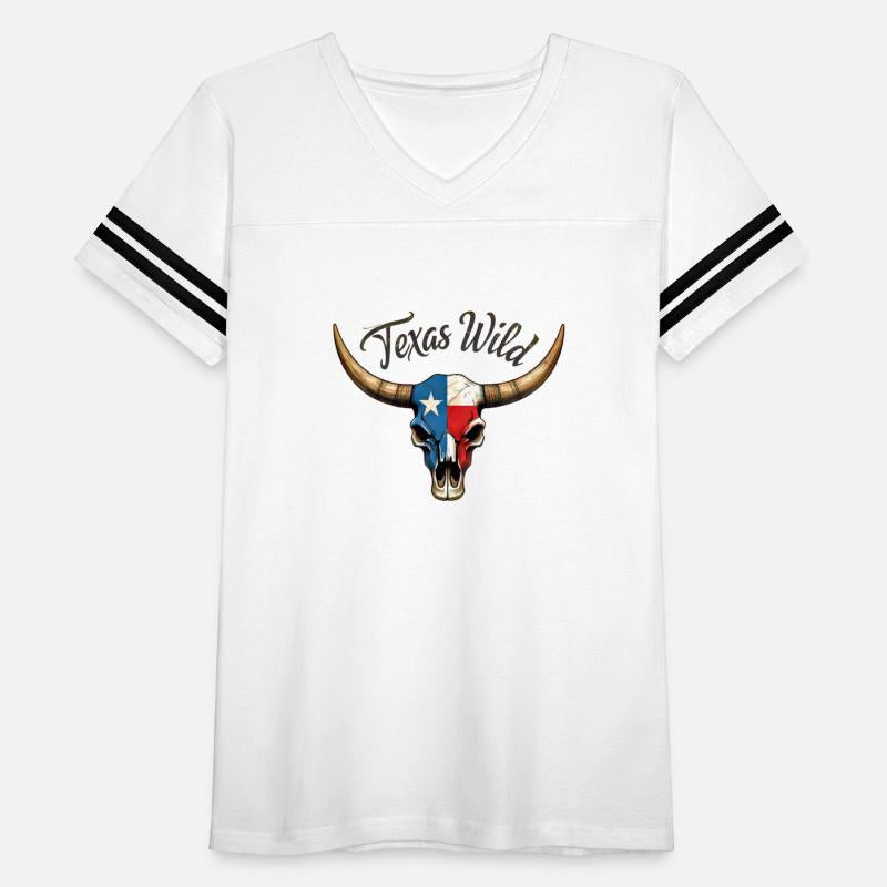 Texas wild longhorn skull TX flag cowgirl cowboy