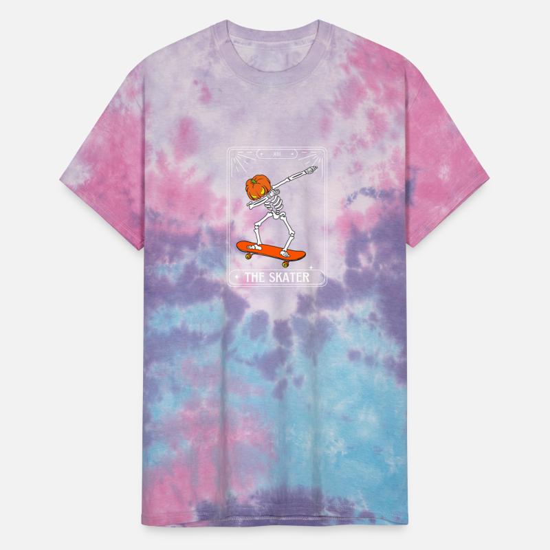 The Skater Tarot Card Skate Board Dabbing Skeleton